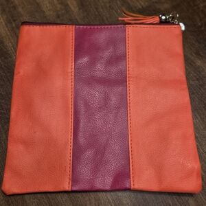 Stylish Orange and Purple Women's Clutch